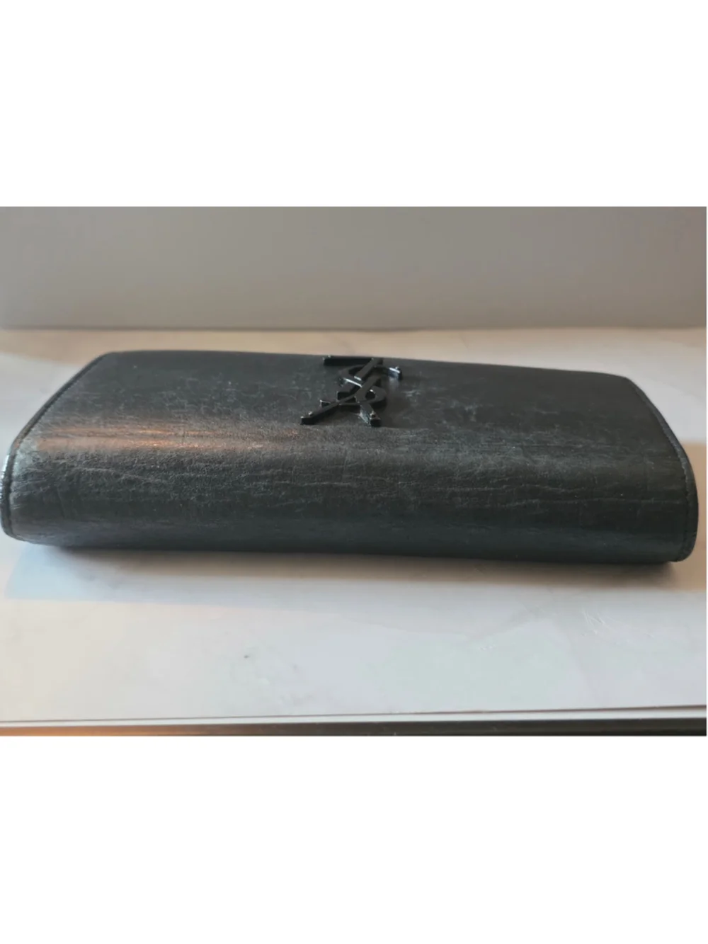 Saint Laurent YSL Black Leather Wallet